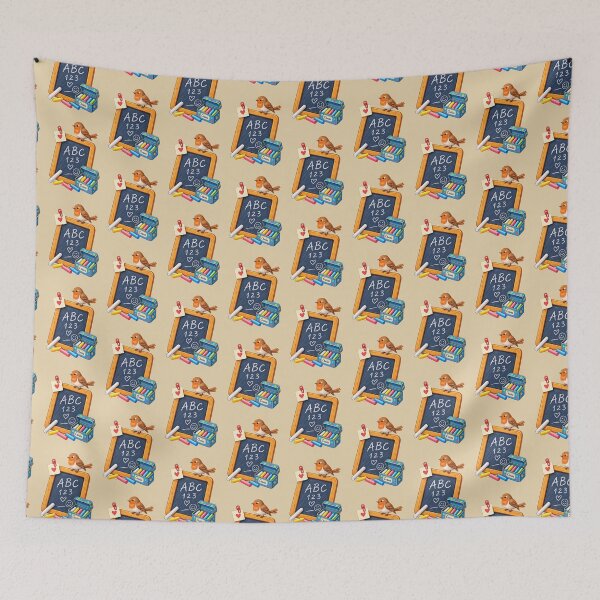 Item preview, Charming Vintage School Slate & Robin designed and sold by JessouArt.