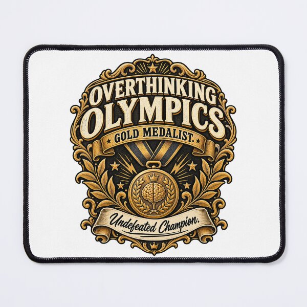 Item preview, Overthinking Olympics Gold Medalist Design designed and sold by InkroarCo.