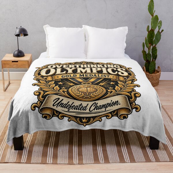 Item preview, Overthinking Olympics Gold Medalist Design designed and sold by InkroarCo.