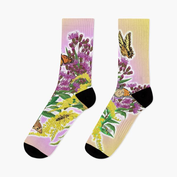 Item preview, Goldenrod, Ironweed, and Butterflies  designed and sold by Jedi-Artist.