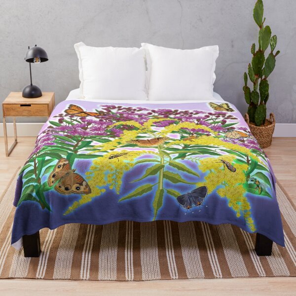Item preview, Goldenrod, Ironweed, and Butterflies  designed and sold by Jedi-Artist.