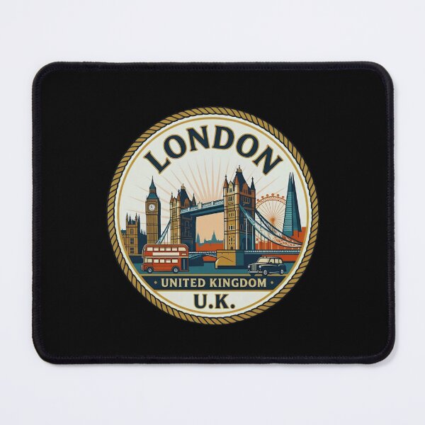 Item preview, London Travel Emblem | Vintage United Kingdom Landmark Souvenir designed and sold by Cree8if.