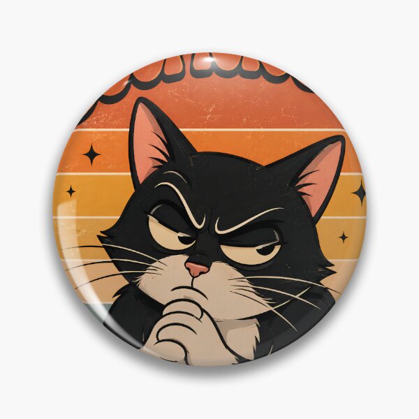 Item preview, Suspicious Funny Squinting Cat Sarcastic Cat Meme designed and sold by Retro Whiskers.