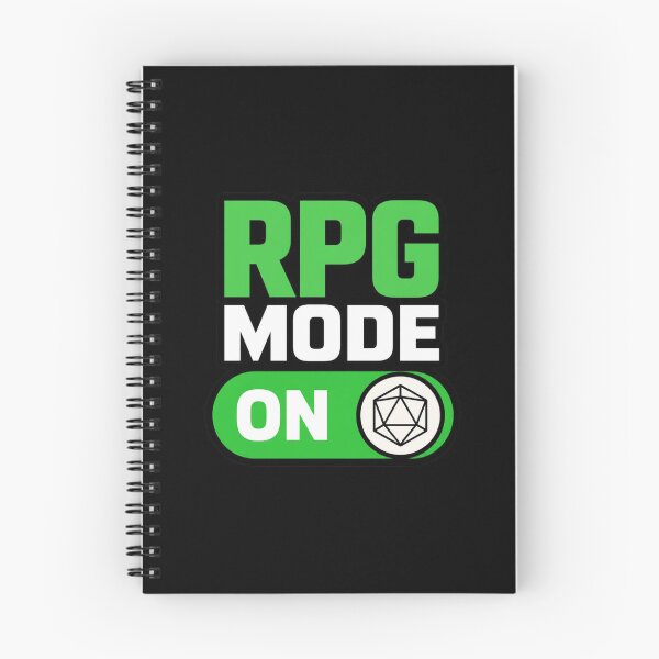 Item preview, RPG Mode ON - Minimalist Gamer UI Toggle Switch Sticker designed and sold by Dice_Goblin_Studio.