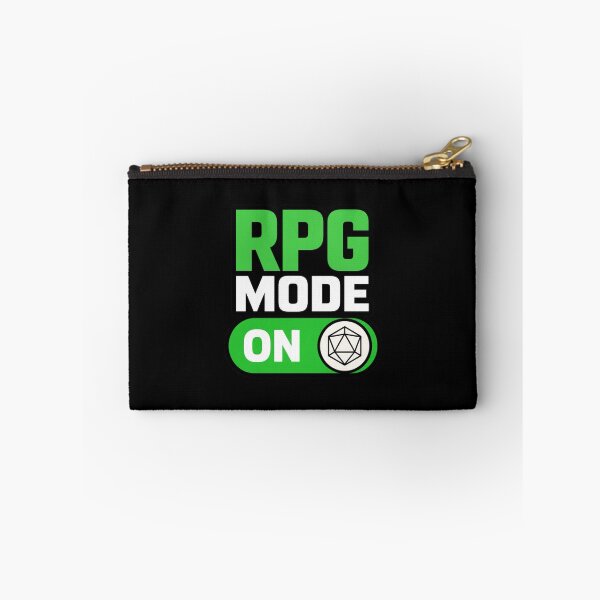 Item preview, RPG Mode ON - Minimalist Gamer UI Toggle Switch Sticker designed and sold by Dice_Goblin_Studio.