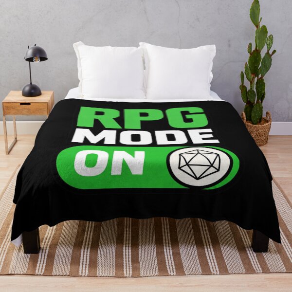 Item preview, RPG Mode ON - Minimalist Gamer UI Toggle Switch Sticker designed and sold by Dice_Goblin_Studio.