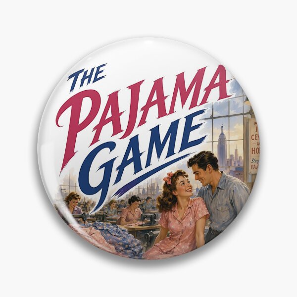 Item preview, The Pajama Game - the Musical  designed and sold by Lyric Vault - Rock on.