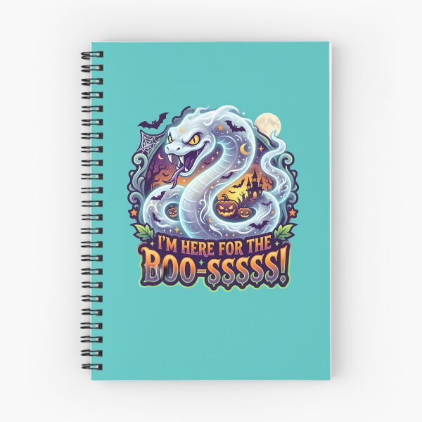 Item preview, I'm here for the Boo-sssss! - Halloween serpent ghost designed and sold by ParadoxParadox.