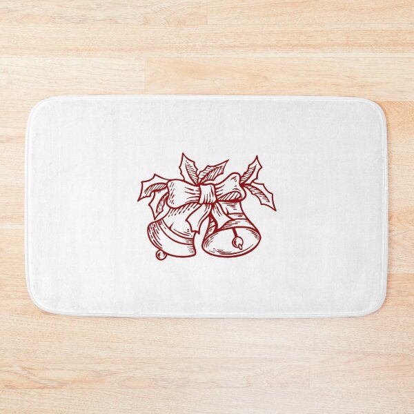 Item preview, Dark Red Vintage Christmas Bells Design designed and sold by pattern-archive.