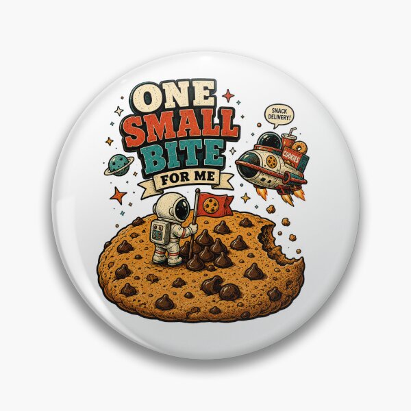 Item preview, One Small Bite for Me – Funny Astronaut Cookie Lover Space designed and sold by NarpLTD.