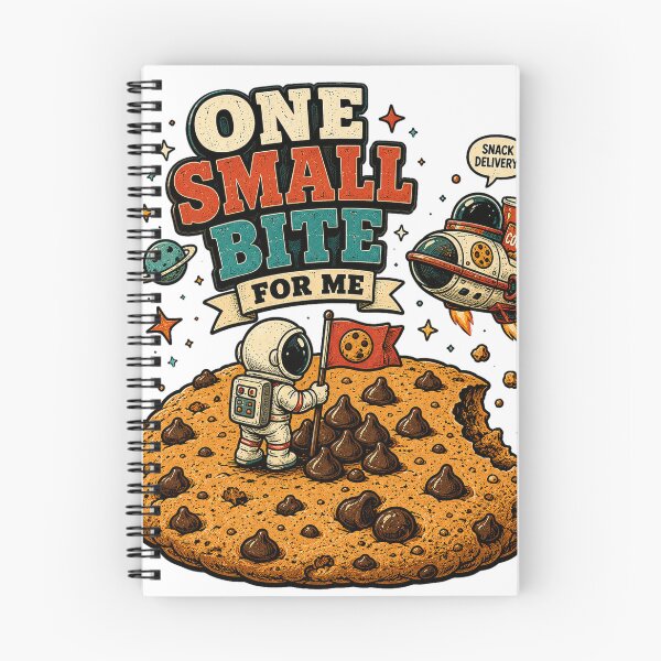 Item preview, One Small Bite for Me – Funny Astronaut Cookie Lover Space designed and sold by NarpLTD.