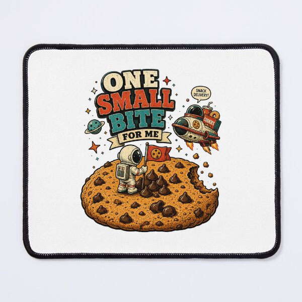 Item preview, One Small Bite for Me – Funny Astronaut Cookie Lover Space designed and sold by NarpLTD.