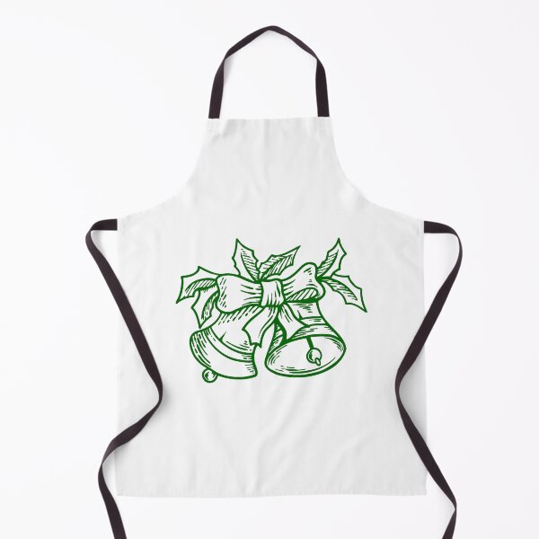 Item preview, Dark Green Vintage Christmas Bells Design designed and sold by pattern-archive.