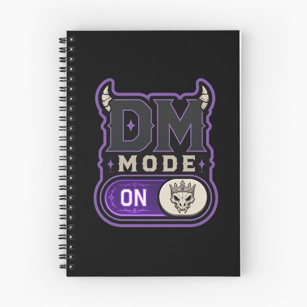 Item preview, DM Mode ON - Dungeon Master UI Toggle Switch Sticker designed and sold by Dice_Goblin_Studio.