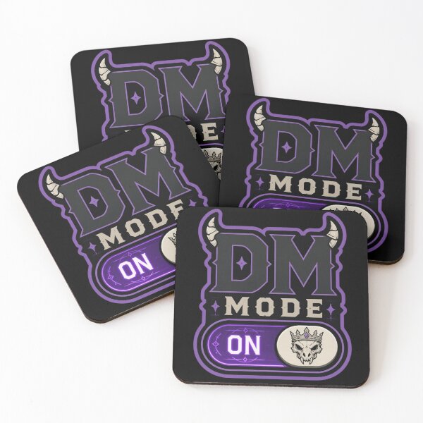Item preview, DM Mode ON - Dungeon Master UI Toggle Switch Sticker designed and sold by Dice_Goblin_Studio.