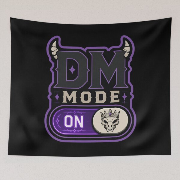 Item preview, DM Mode ON - Dungeon Master UI Toggle Switch Sticker designed and sold by Dice_Goblin_Studio.