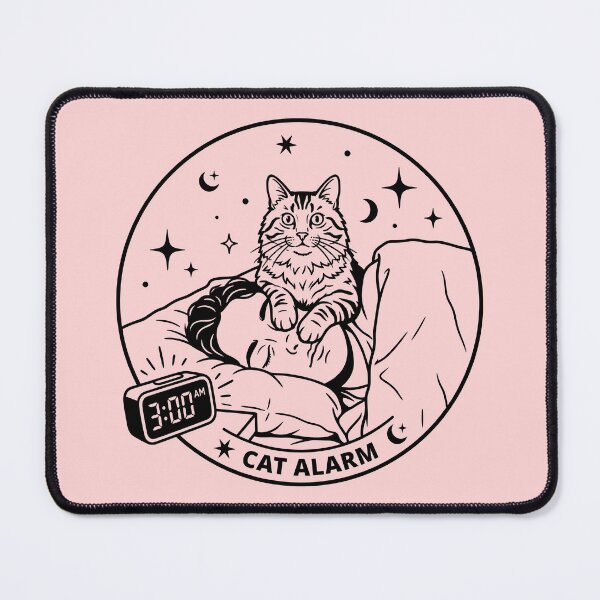 Item preview, Cat Alarm at 3 AM designed and sold by ThreadRiotTees.