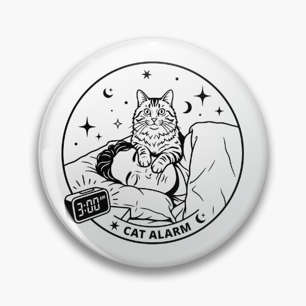 Item preview, Cat Alarm at 3 AM designed and sold by ThreadRiotTees.