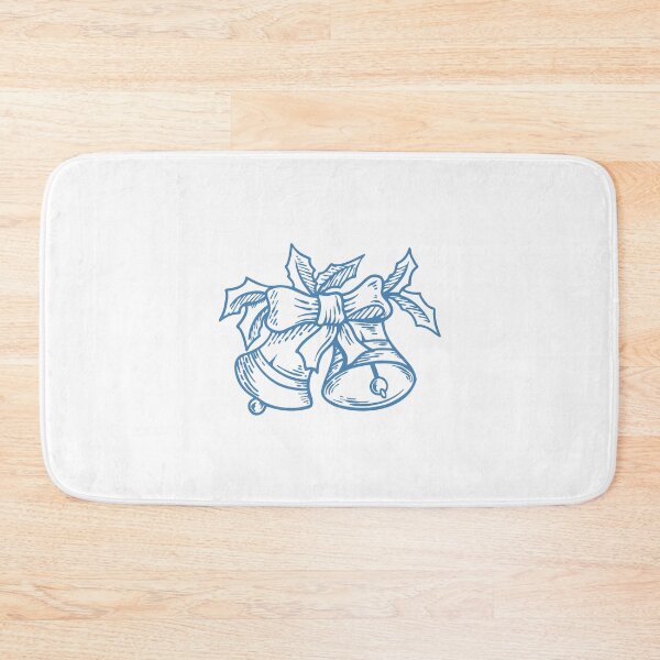 Item preview, Steel Blue Vintage Christmas Bells Design designed and sold by pattern-archive.