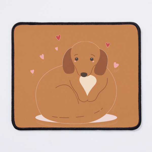 Item preview, Dachshund Loaf o' Love Valentine Sticker designed and sold by cybercanvasmuse.