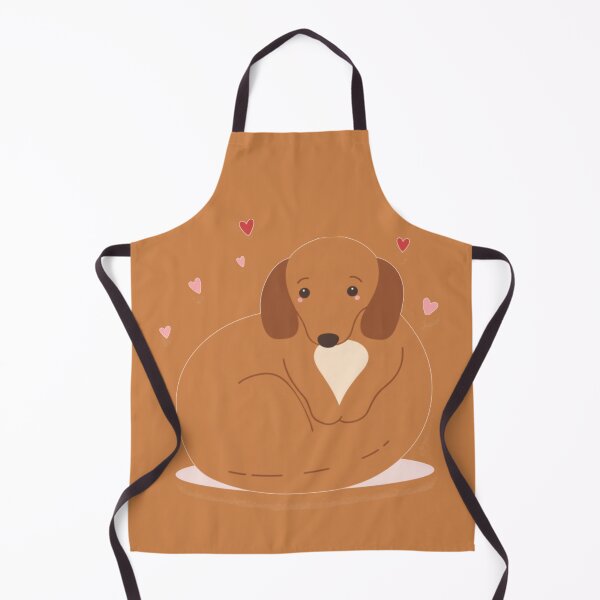 Item preview, Dachshund Loaf o' Love Valentine Sticker designed and sold by cybercanvasmuse.