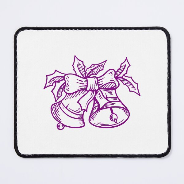 Item preview, Purple Vintage Christmas Bells Design designed and sold by pattern-archive.