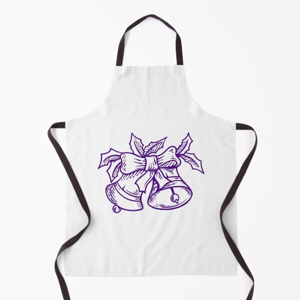 Item preview, Dark Purple Vintage Christmas Bells Design designed and sold by pattern-archive.