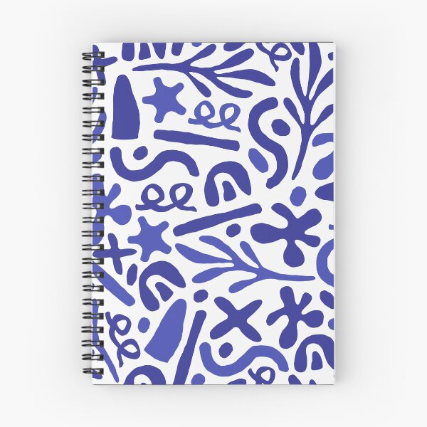 Item preview, Mediterranean Blue Pattern - Monochromatic Abstract Art  designed and sold by ANZI-Shop.