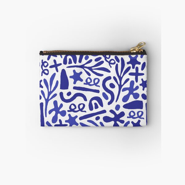 Item preview, Mediterranean Blue Pattern - Monochromatic Abstract Art  designed and sold by ANZI-Shop.