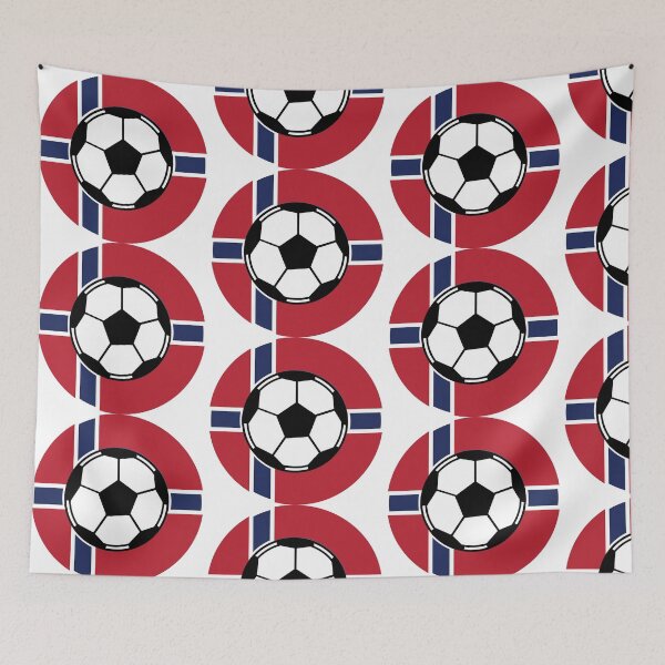 Item preview, Norway Norse Football Team Colors World Cup USA North America designed and sold by Rolographics1.
