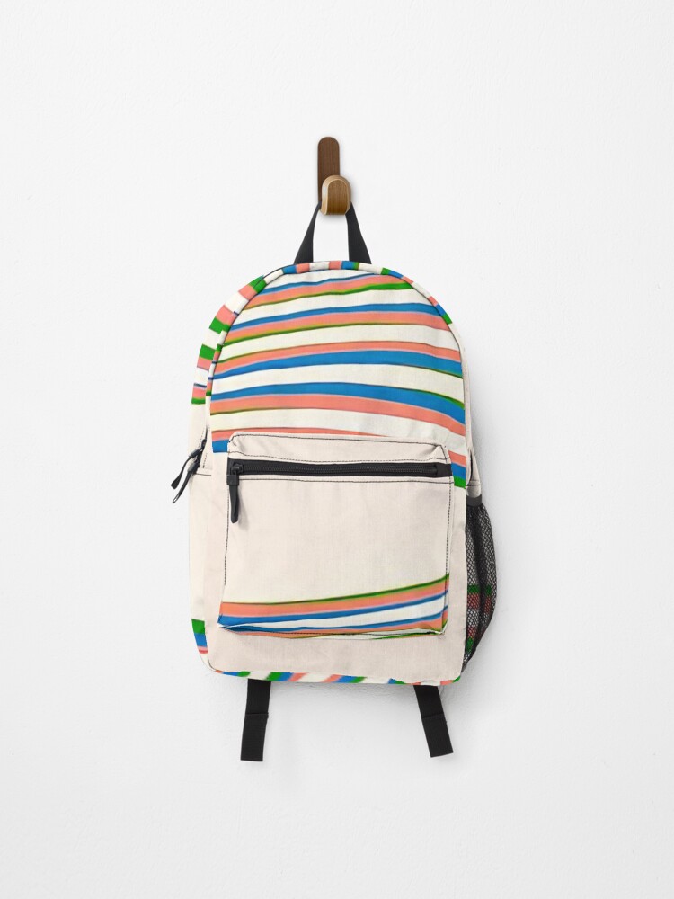 Thumbnail 1 of 3, Backpack, Bridget Riley, Wave designed and sold by DavidSrna.