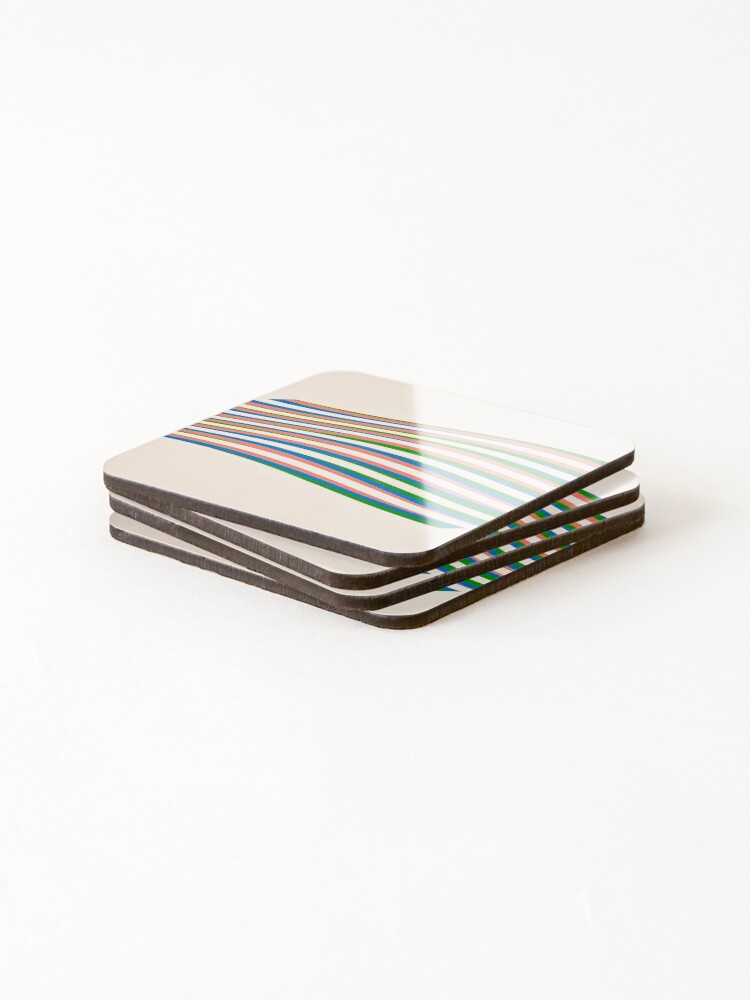 Thumbnail 4 of 5, Coasters (Set of 4), Bridget Riley, Wave designed and sold by DavidSrna.