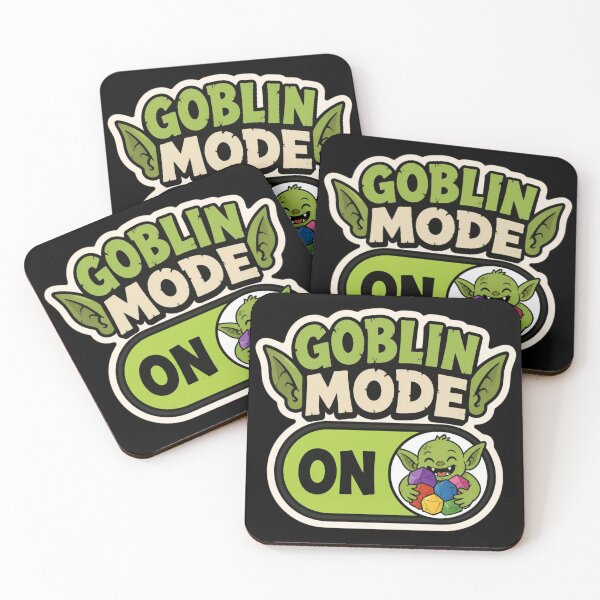 Item preview, Goblin Mode ON - Funny Dice Hoarder UI Toggle Sticker designed and sold by Dice_Goblin_Studio.