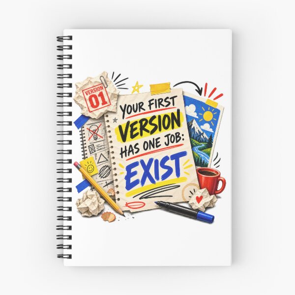 Item preview, Your First Version Has One Job: Exist designed and sold by Mosslume Studio.