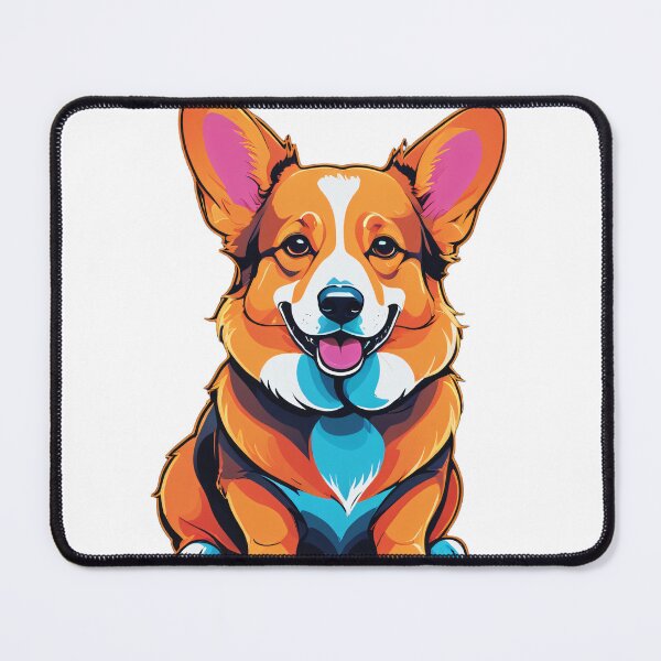 Item preview, Corgi Dog Character Neon Glow Dark Style – Corgi owner gift designed and sold by michallechowicz.