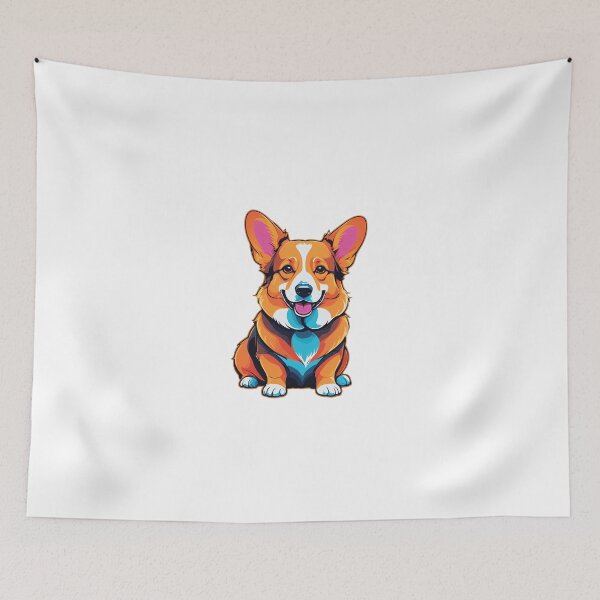 Item preview, Corgi Dog Character Neon Glow Dark Style – Corgi owner gift designed and sold by michallechowicz.