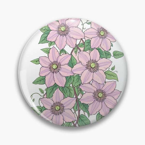 Item preview, Clematis flowers  designed and sold by PrintLabStudio.