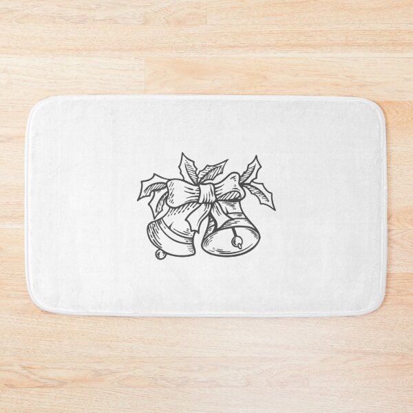 Item preview, Dark Gray Vintage Christmas Bells Design designed and sold by pattern-archive.