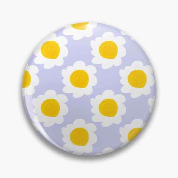 Item preview, Danish Pastel Periwinkle Daisy Mid Century Retro Pattern designed and sold by CaramelCo.