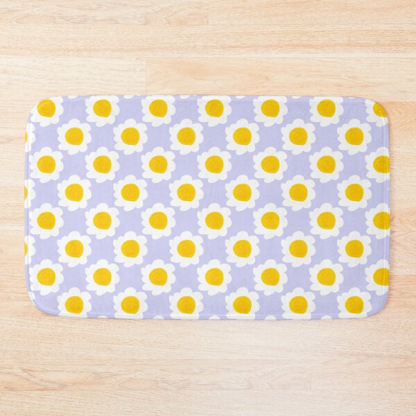 Item preview, Danish Pastel Periwinkle Daisy Mid Century Retro Pattern designed and sold by CaramelCo.