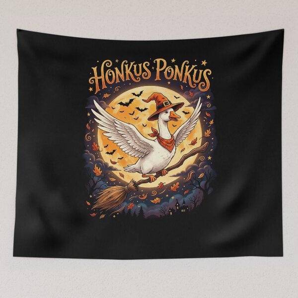 Item preview, Copy of Honkus Ponkus Witch Goose Halloween Broom Funny Vintage designed and sold by w66aboo.