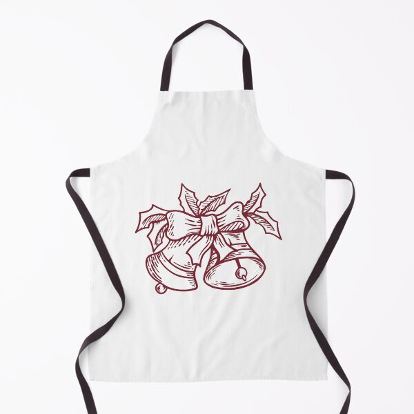 Item preview, Burgundy Vintage Christmas Bells Design designed and sold by pattern-archive.