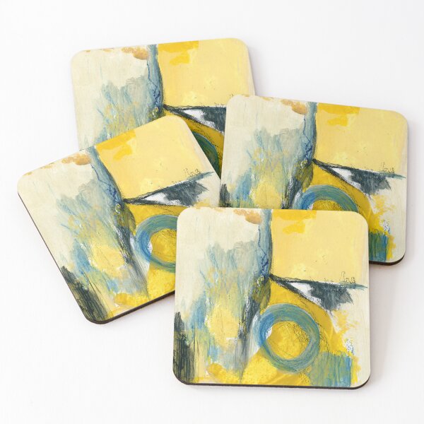 Item preview, Colorful Abstract Painting Yellow 1 designed and sold by sheseddit.