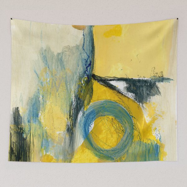 Item preview, Colorful Abstract Painting Yellow 1 designed and sold by sheseddit.