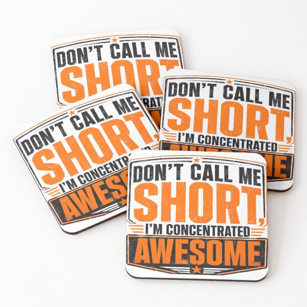 Item preview, Don't Call Me Short I'm Concentrated Awesome – Funny Sarcastic Vintage T-Shirt designed and sold by Haque Designs.