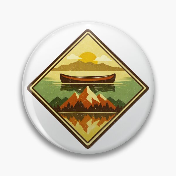 Item preview, Minimal Canoe Reflection Mountains designed and sold by GabeMountainArt.