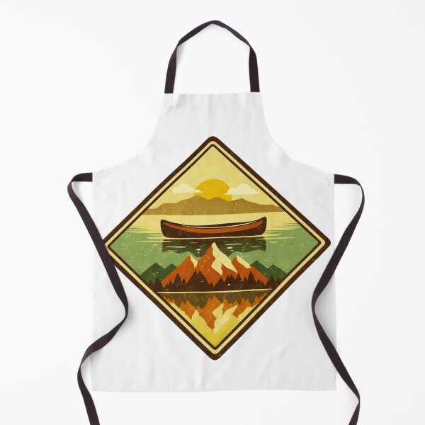Item preview, Minimal Canoe Reflection Mountains designed and sold by GabeMountainArt.
