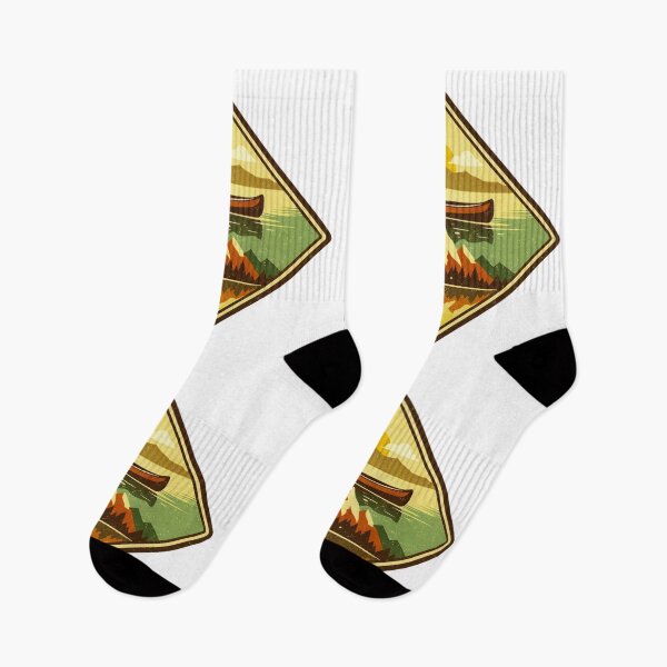 Item preview, Minimal Canoe Reflection Mountains designed and sold by GabeMountainArt.