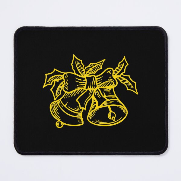 Item preview, Gold Vintage Christmas Bells Design designed and sold by pattern-archive.