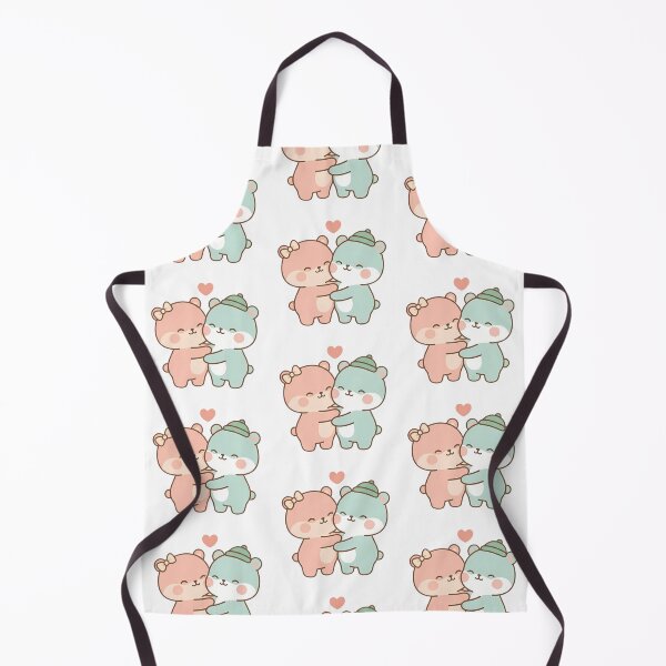 Item preview, Kawaii Cute Pastel Bear Hug Couple designed and sold by Cuddly-Critters.